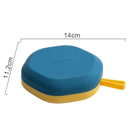LifeProofLab - LifeProofLab™ Stackable Ice Cube Tray - Hexagon / Blue / Yellow