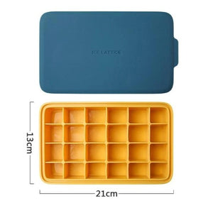 LifeProofLab - LifeProofLab™ Stackable Ice Cube Tray - Rectangular / Blue / Yellow