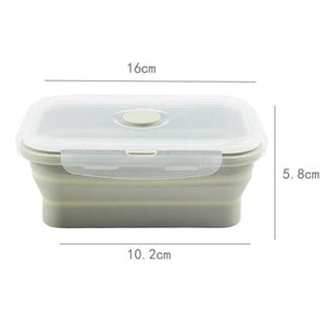LifeProofLab - LifeProofLab™ Easy Food Containers - Rectangular / Avocado / 550ml (18.59oz)