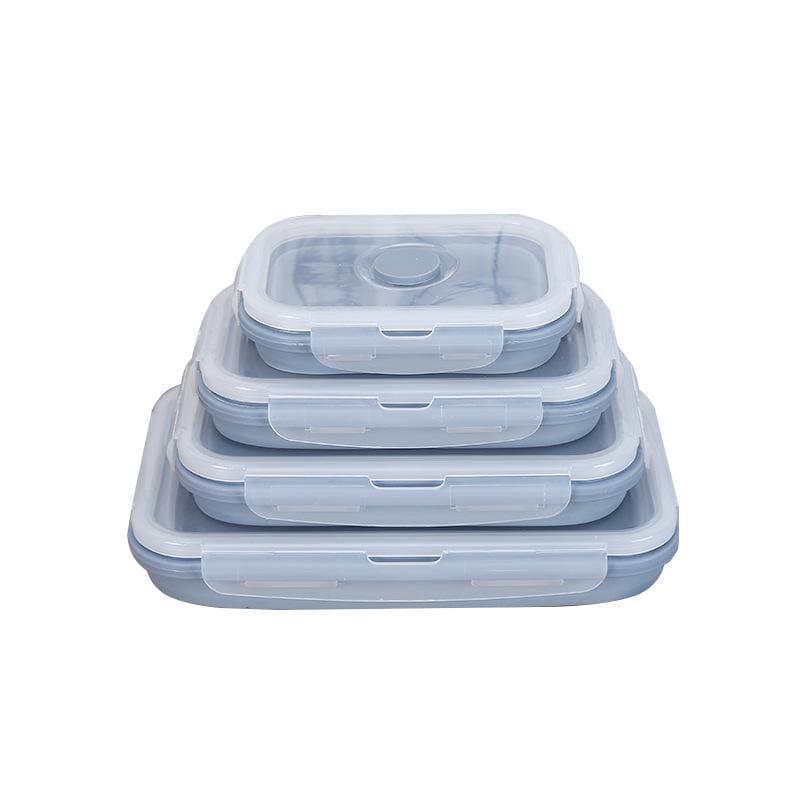 LifeProofLab - LifeProofLab™ Easy Food Containers - Rectangular / Blueberry / 4 Sizes Bundle