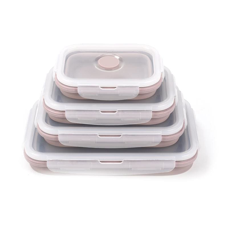 LifeProofLab - LifeProofLab™ Easy Food Containers - Rectangular / Pink Guava / 4 Sizes Bundle