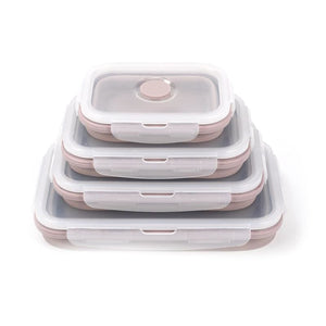 LifeProofLab - LifeProofLab™ Easy Food Containers - Rectangular / Pink Guava / 4 Sizes Bundle