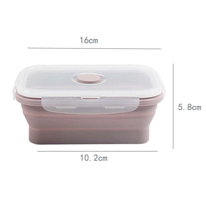LifeProofLab - LifeProofLab™ Easy Food Containers - Rectangular / Pink Guava / 550ml (18.59oz)