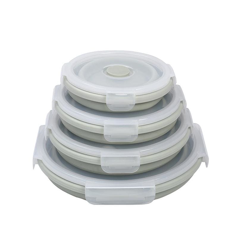 LifeProofLab - LifeProofLab™ Easy Food Containers - Round / Avocado / 4 Sizes Bundle